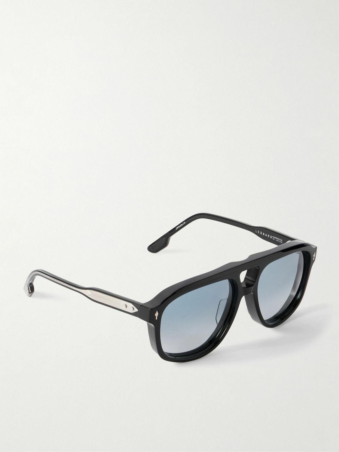 Jacques Marie Mage - Leonard Aviator-Style Acetate and Silver-Tone Sunglasses