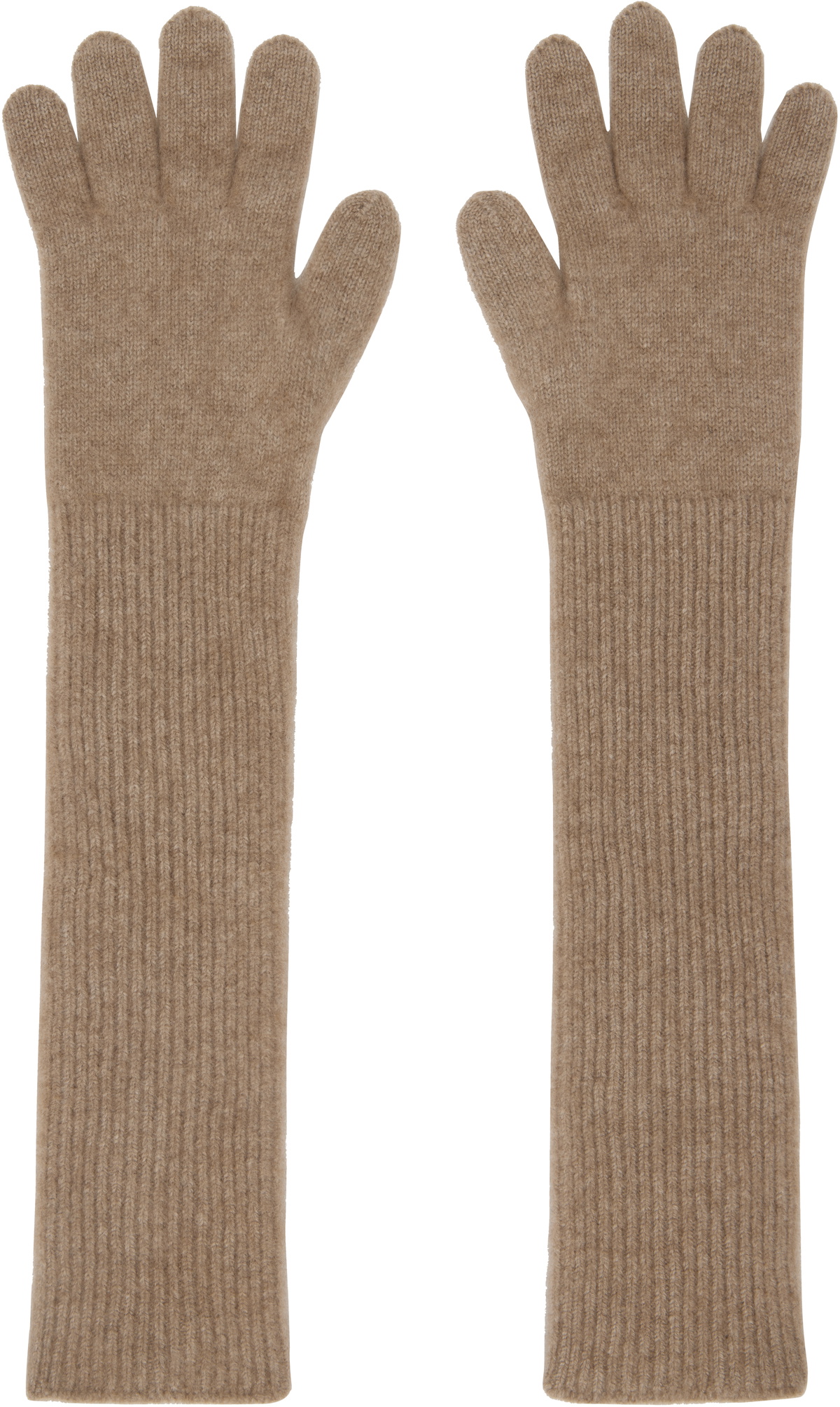 【AURALEE】BABY CASHMERE KNIIT LONG GLOVES AURALEE Black Baby Cashmere Knit Long Gloves Auralee