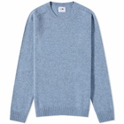 NN07 Men's Nathan Crew Knit in Light Blue Melange