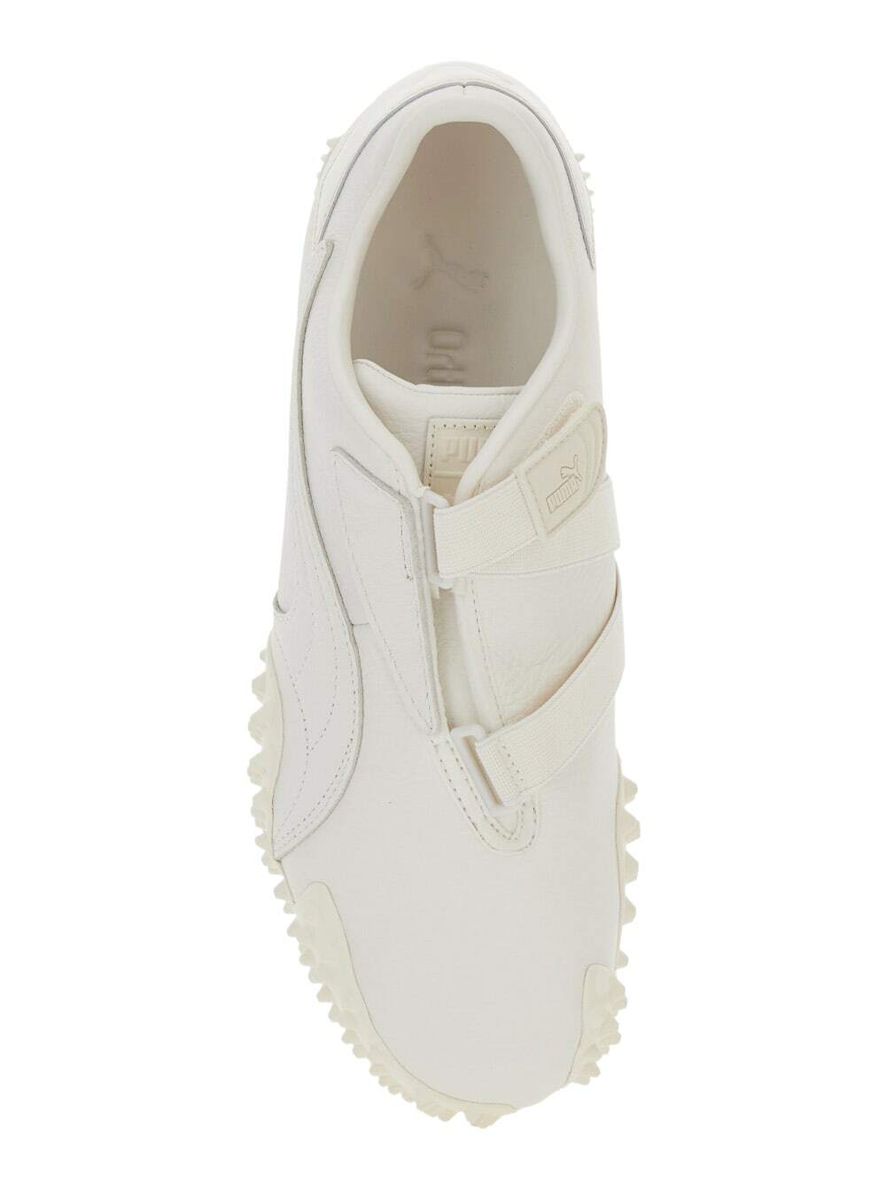 Puma mostro White Sneakers With Logo Patch On The Tongue And Studded Sole In Leather Unisex