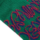 Brain Dead Men's Stringy Sock in Green