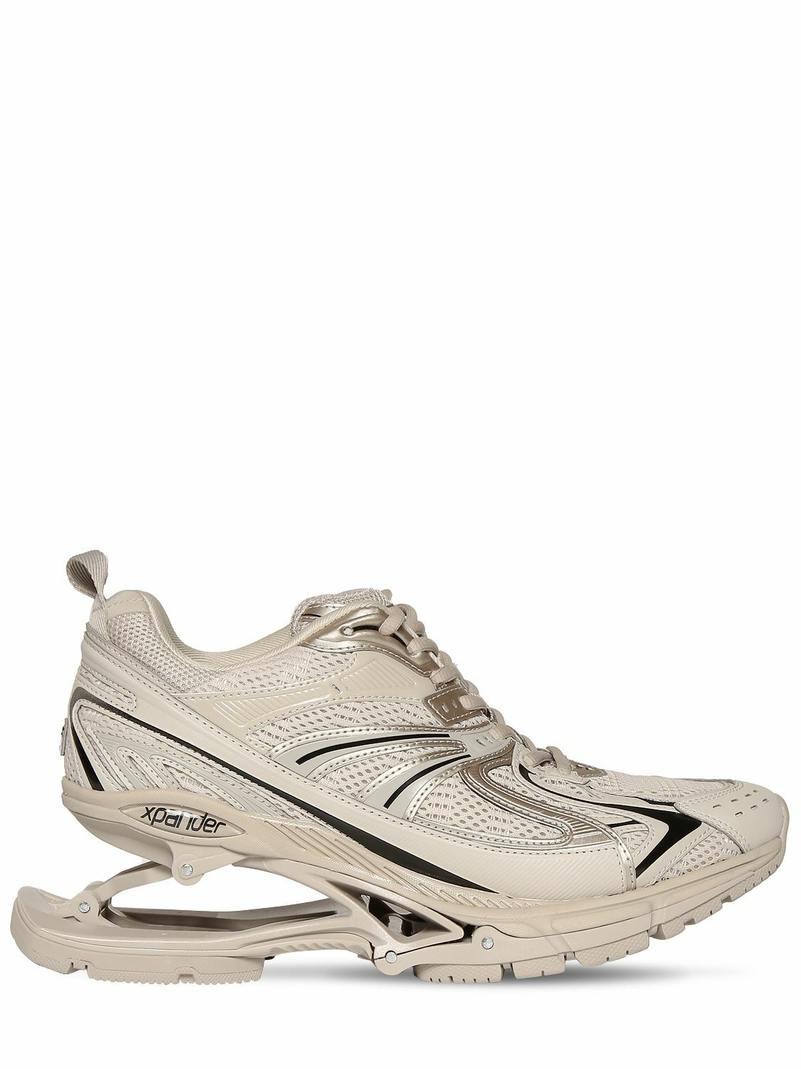 BALENCIAGA - X-pander Mesh & Faux Leather Sneakers Balenciaga