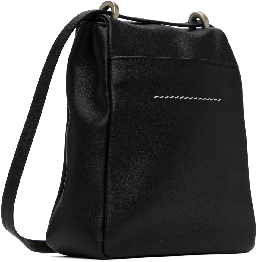 MM6 Maison Margiela Black Small Soft Numeric Bag MM6 Maison Margiela