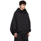 Fumito Ganryu Black Kimono Zip Hoodie