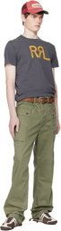 RRL Tan Hand-Burnished Leather Belt