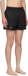 Off-White Black Off Stamp Swim Shorts