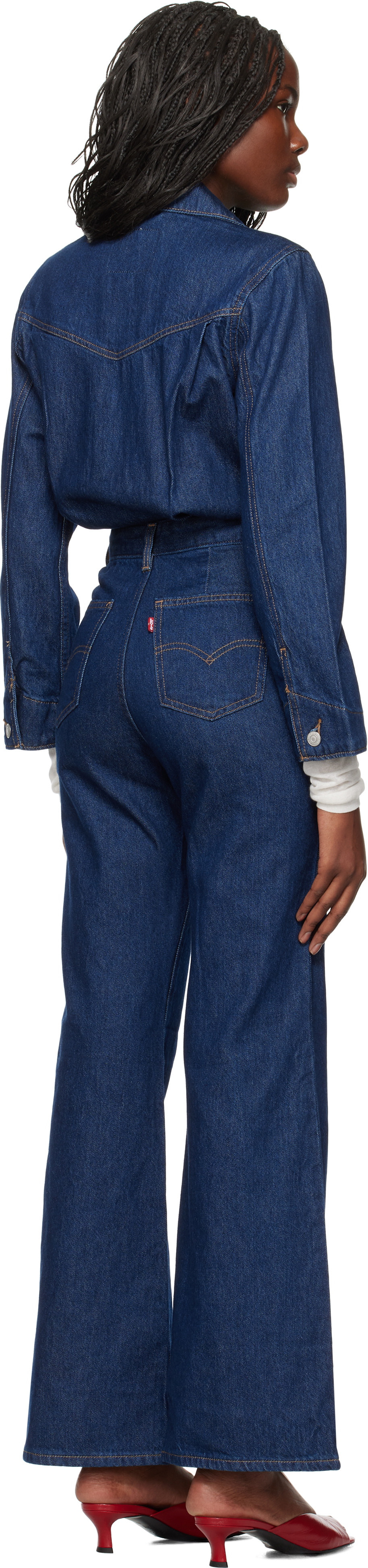 Levi's Blue Western Denim Jumpsuit
