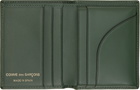 COMME des GARÇONS WALLETS Green Classic Leather Card Holder