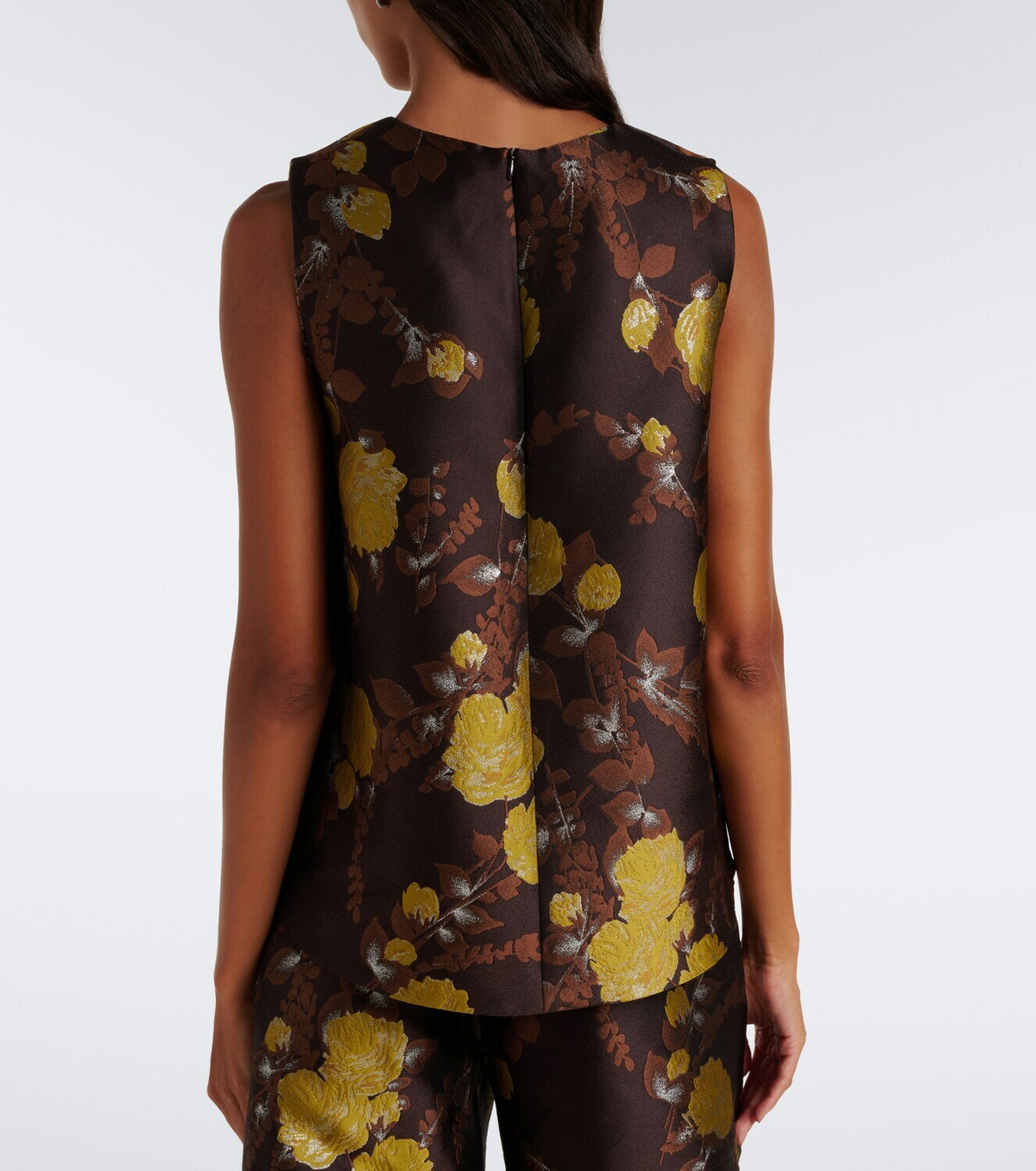 La DoubleJ Devon floral jacquard top