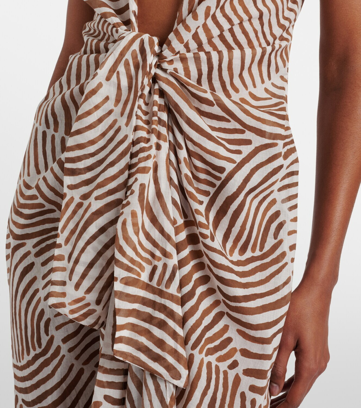 ViX Paula Hermanny Sasha printed cotton midi dress