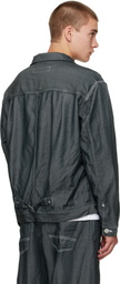 Comme des Garçons Homme Gray Polyester Denim Jacket