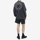1017 ALYX 9SM Men's Double Sleeve Laser Cut Logo T-Shirt in Washed Black