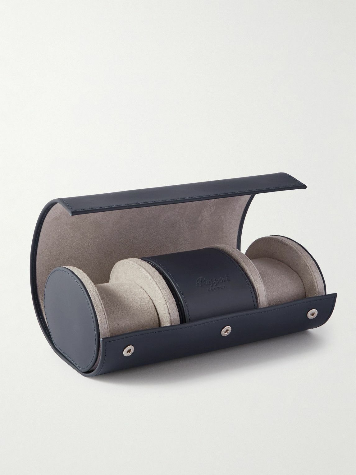 Rapport London - Hyde Park Leather Three-Watch Roll