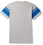 Velva Sheen - Striped Mélange Cotton-Blend Jersey T-Shirt - Gray