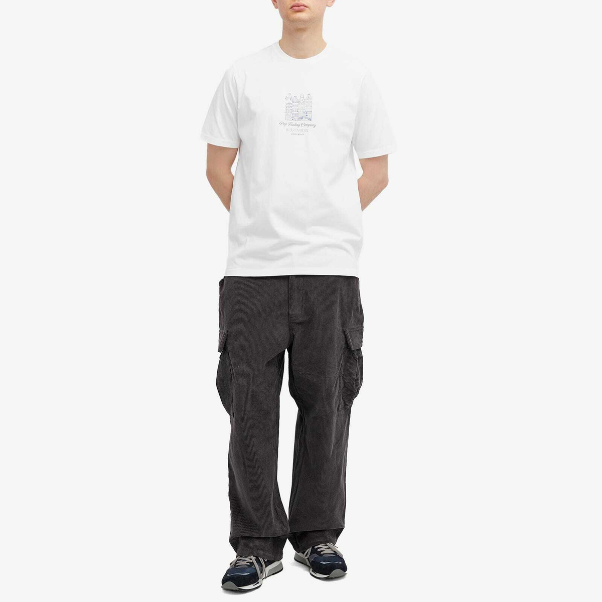 Pop Trading Company Men's Continental T-Shirt in White
