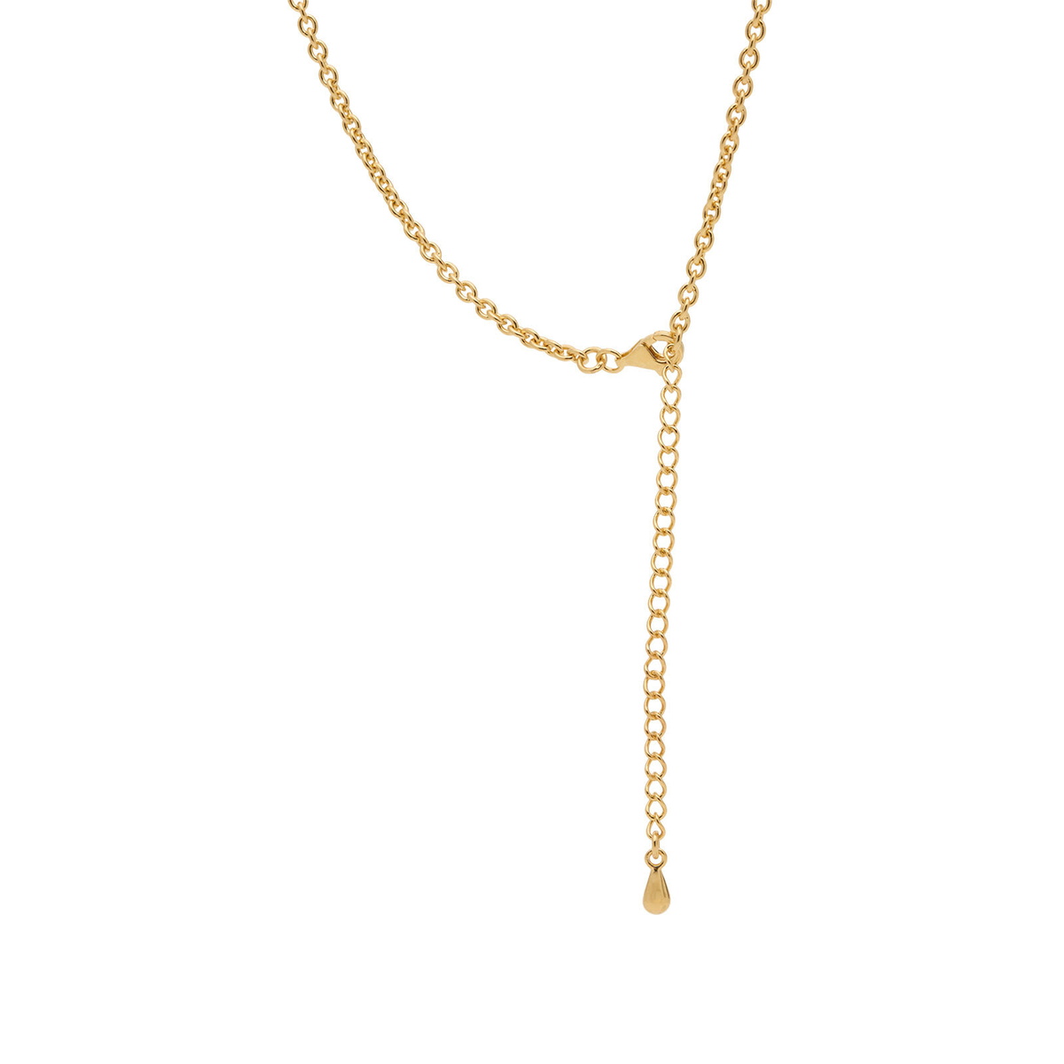 Human Made Men's Heart Silver Necklace in Gold 