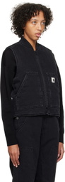 Carhartt Work In Progress Black Ace Denim Vest