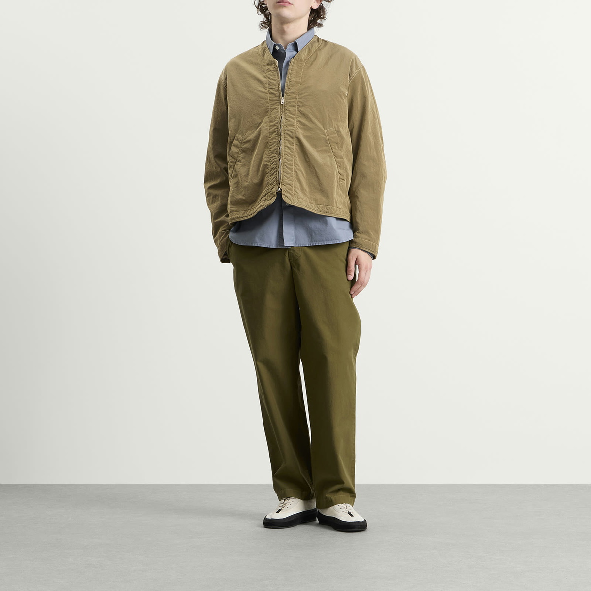 Ranra Men's Kennari Cotton Pants in Military Olive