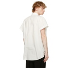 Jan-Jan Van Essche Off-Whit Loose Fit Short Sleeve Shirt