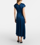 Victoria Beckham Aria gathered midi dress