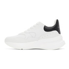 Alexander McQueen White and Black Oversized Runner Sneakers