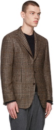 Ring Jacket Beige Wool Tweed Blazer