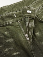 Givenchy - Slim-Fit Tapered Distressed Tie-Dyed Jeans - Green