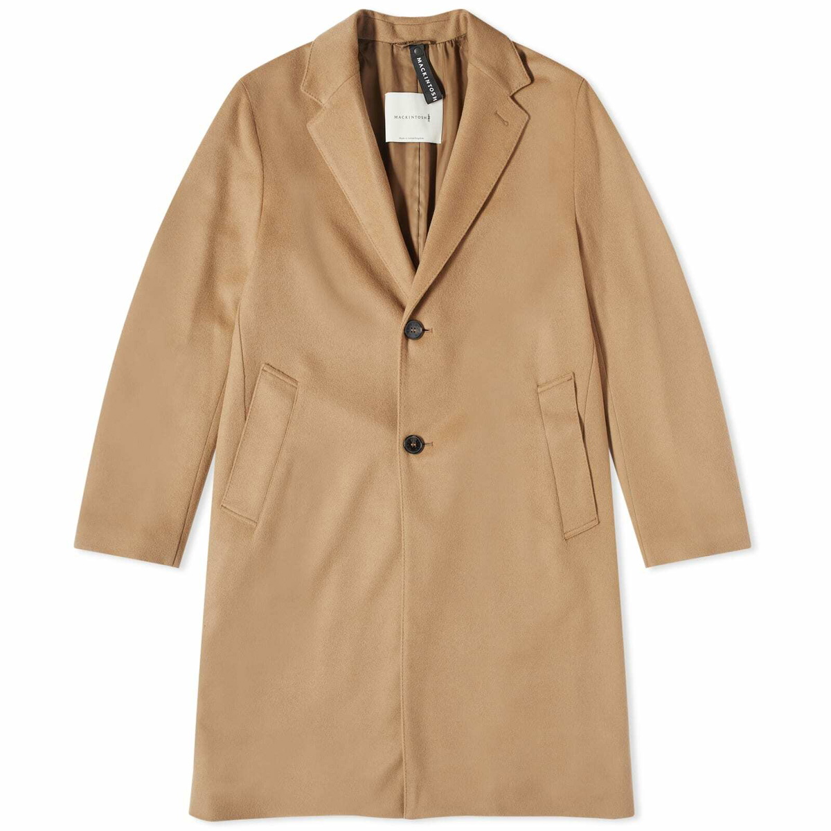 Mackintosh Men's New Stanley Chesterfield Coat in Beige Mackintosh