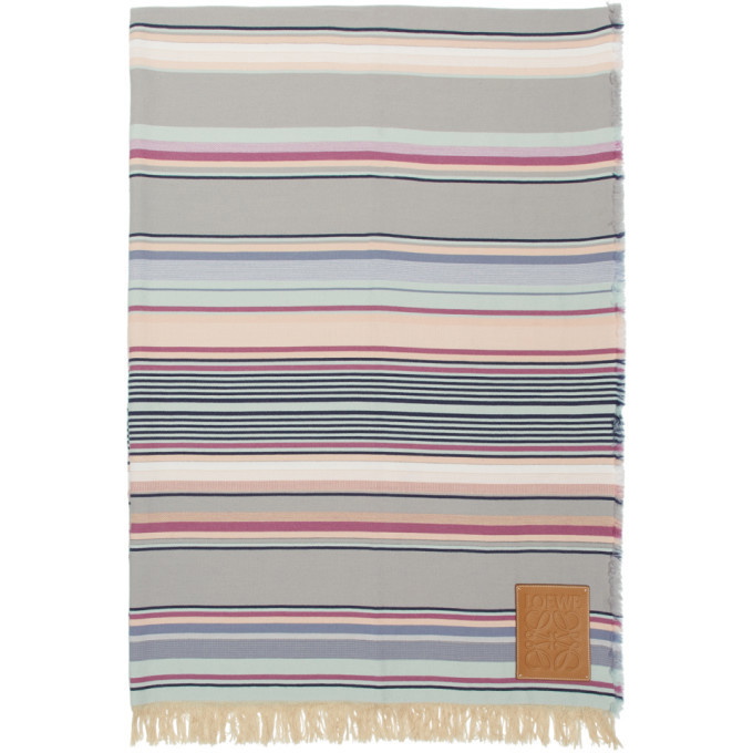 Photo: Loewe Multicolor Striped Blanket