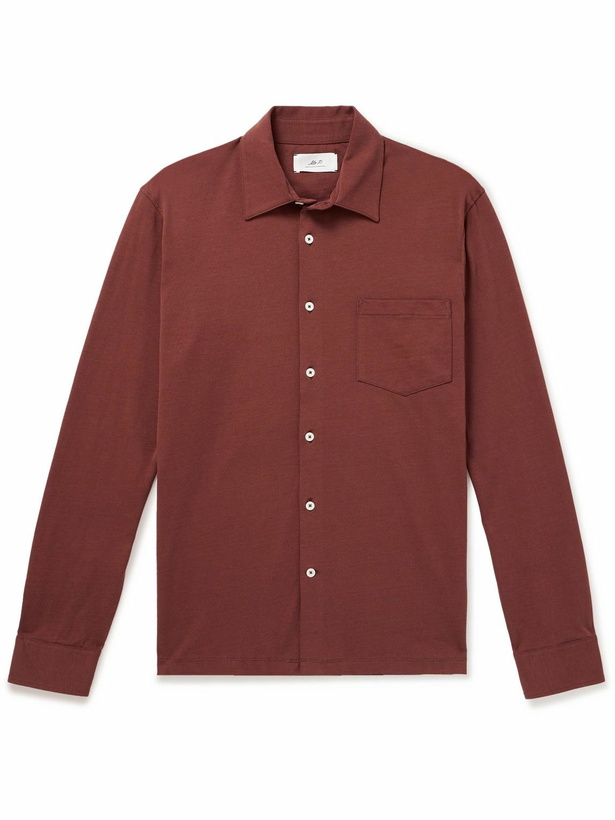 Photo: Mr P. - Cotton-Jersey Shirt - Burgundy