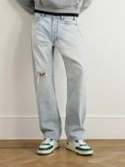 CELINE - CT-09 Leather, Rubber and Mesh Sneakers - Green