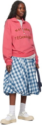 Story mfg. Blue & White Marsh Midi Skirt