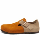 Birkenstock London in Mink/Taupe Suede