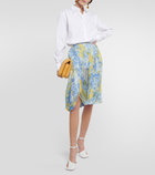 Dries Van Noten - Floral-printed chiffon midi skirt