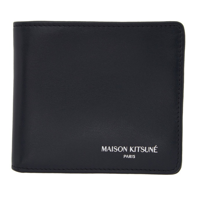 Photo: Maison Kitsune Black Colorblocked Wallet