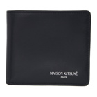 Maison Kitsune Black Colorblocked Wallet