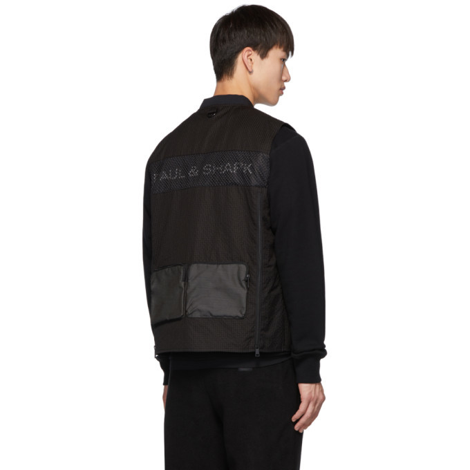 LQQK Studio for Paul and Shark Black Ripstop Military Vest