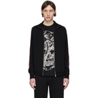 Alexander McQueen Black Crepe Logo Tape Track Jacket