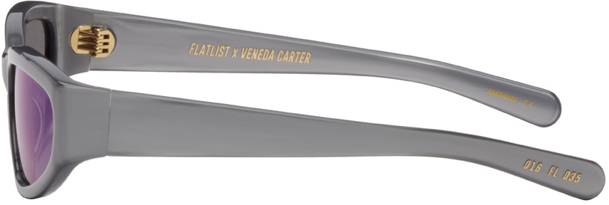 FLATLIST EYEWEAR Gray Veneda Carter Edition Daze Sunglasses