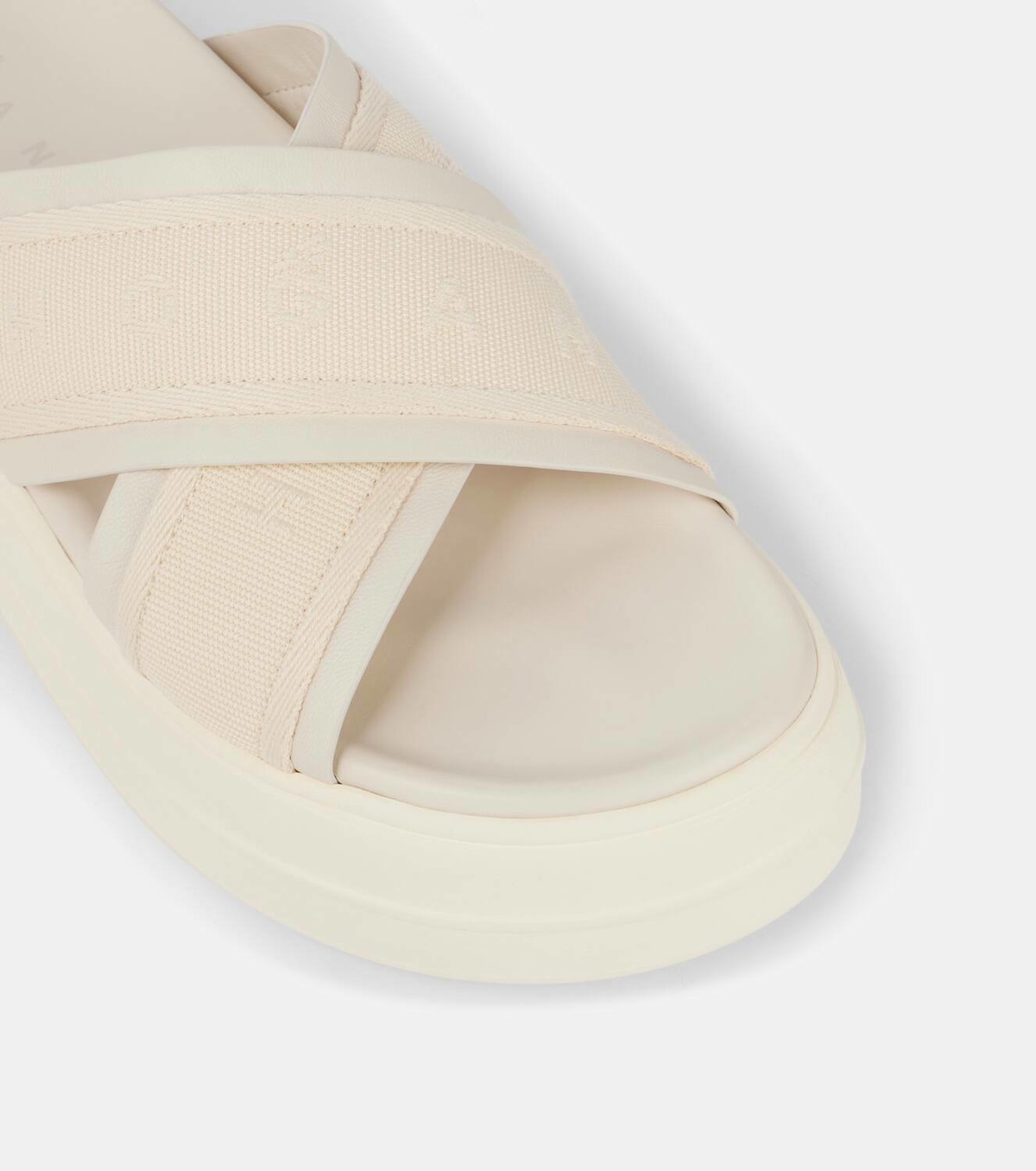 Hogan Skyscraper leather-trimmed platform sandals