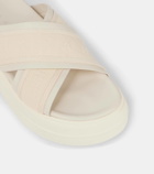 Hogan Skyscraper leather-trimmed platform sandals