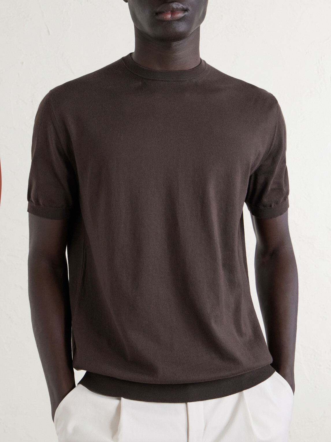 Boglioli - Garment-Dyed Cotton T-Shirt - Brown