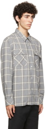 HOPE Grey Check Base Over Shirt