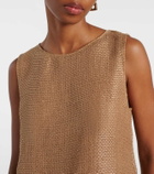 Leset Stella sequined cropped tank top