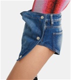 Y/Project - Wrap denim shorts