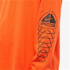 Nike Men's ACG Long Sleeve Lungs T-Shirt in Picante Red