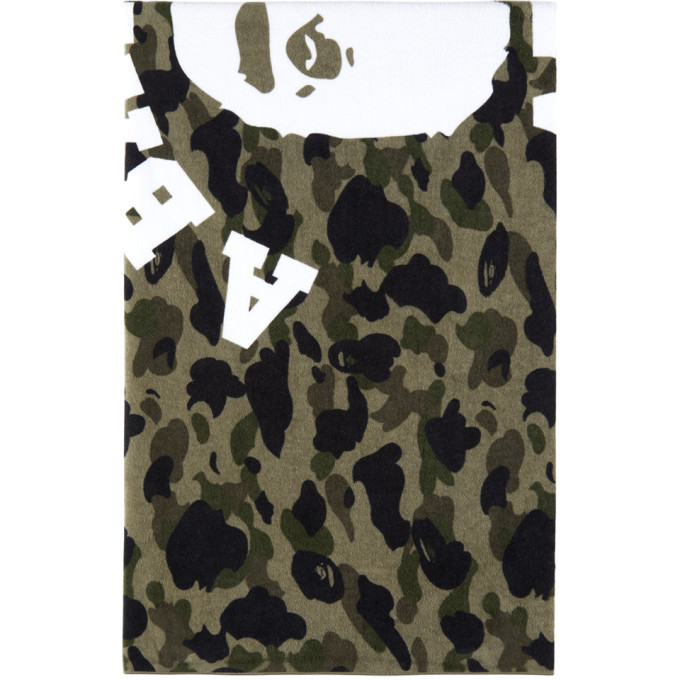 BAPE Green 1st Camo Beach Towel A Bathing Ape