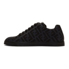 Fendi Grey and Black Forever Fendi Sneakers