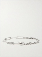 M.COHEN - Duo Linka Burnished Sterling Silver Chain Bracelet - Silver