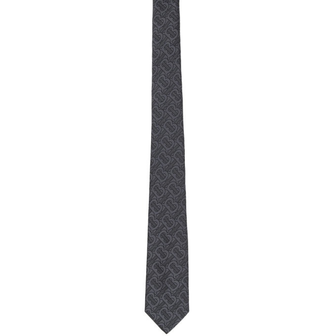 Photo: Burberry Grey Manston Monogram Tie